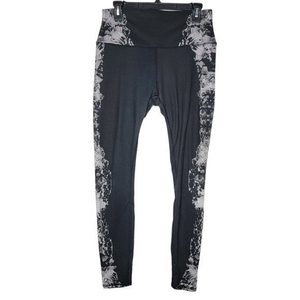 Alo Large Crystal Black High‎ Waist Active Yoga Women's Legging Pants